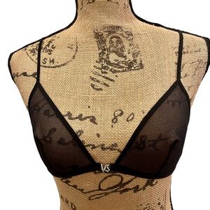 Y2K Victoria’s Secret Sheer Front Close Bralette Size Small